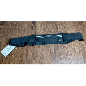 Gaiam Unisex One Size Black Adjustable Stash-It Belt Money Waist Bag Fanny Pack